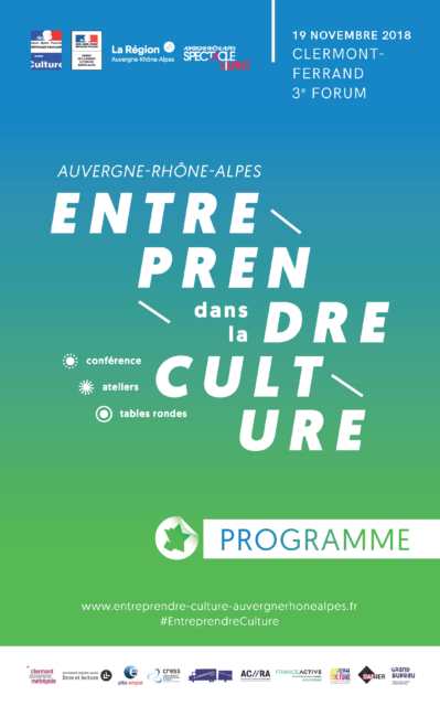 Vidéo du forum Entreprendre dans la culture en Auvergne-Rhône-Alpes 2018