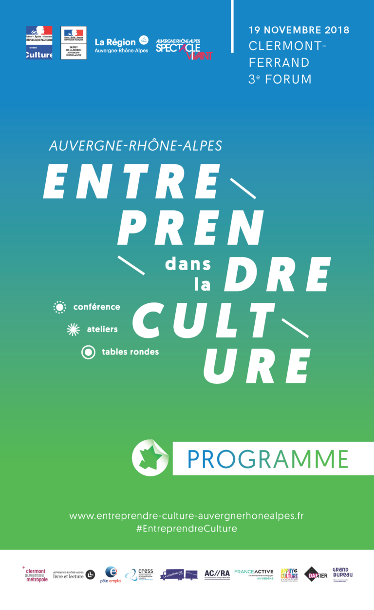Vidéo du forum Entreprendre dans la culture en Auvergne-Rhône-Alpes 2018