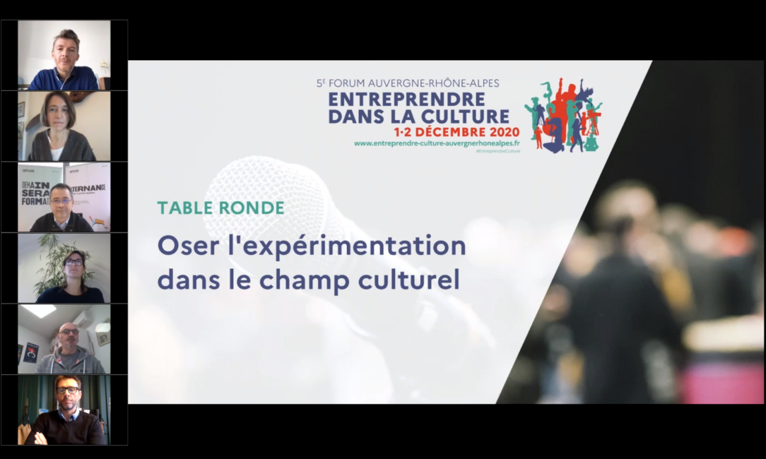 Visuel de la table ronde sur l'expérimentation dans le champ culturel