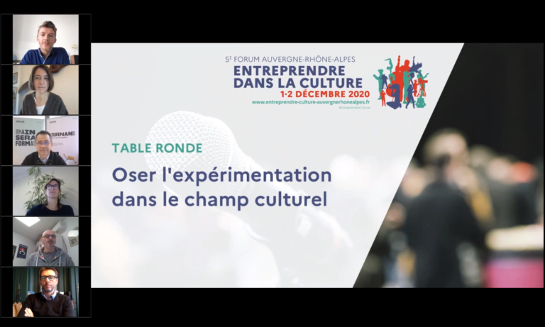 Visuel de la table ronde sur l'expérimentation dans le champ culturel