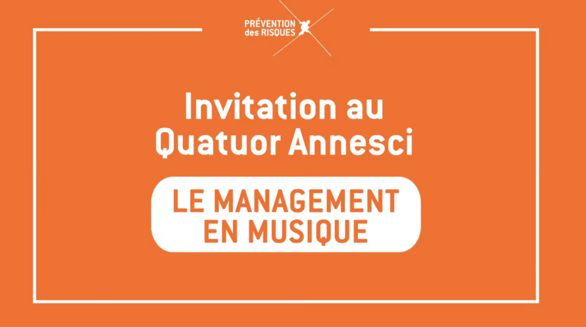 Visuel de la vidéo du Quatuor Annesci sur le management en musique