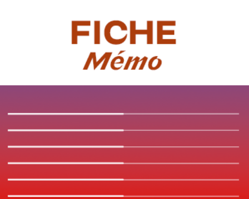 Visuel des fiches Mémo