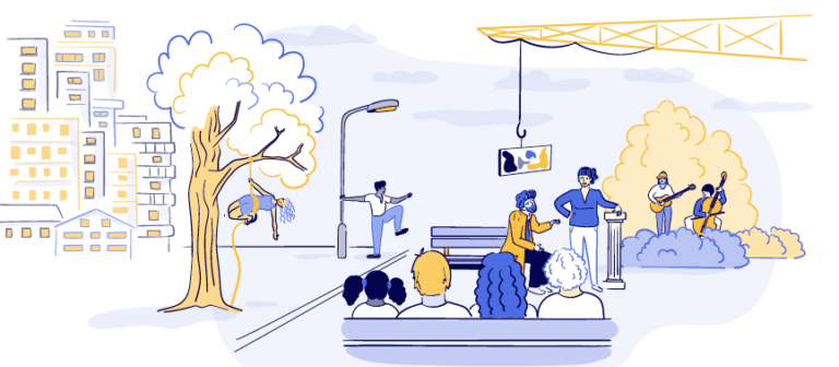 Visuel de la fiche sur les arts en espace public